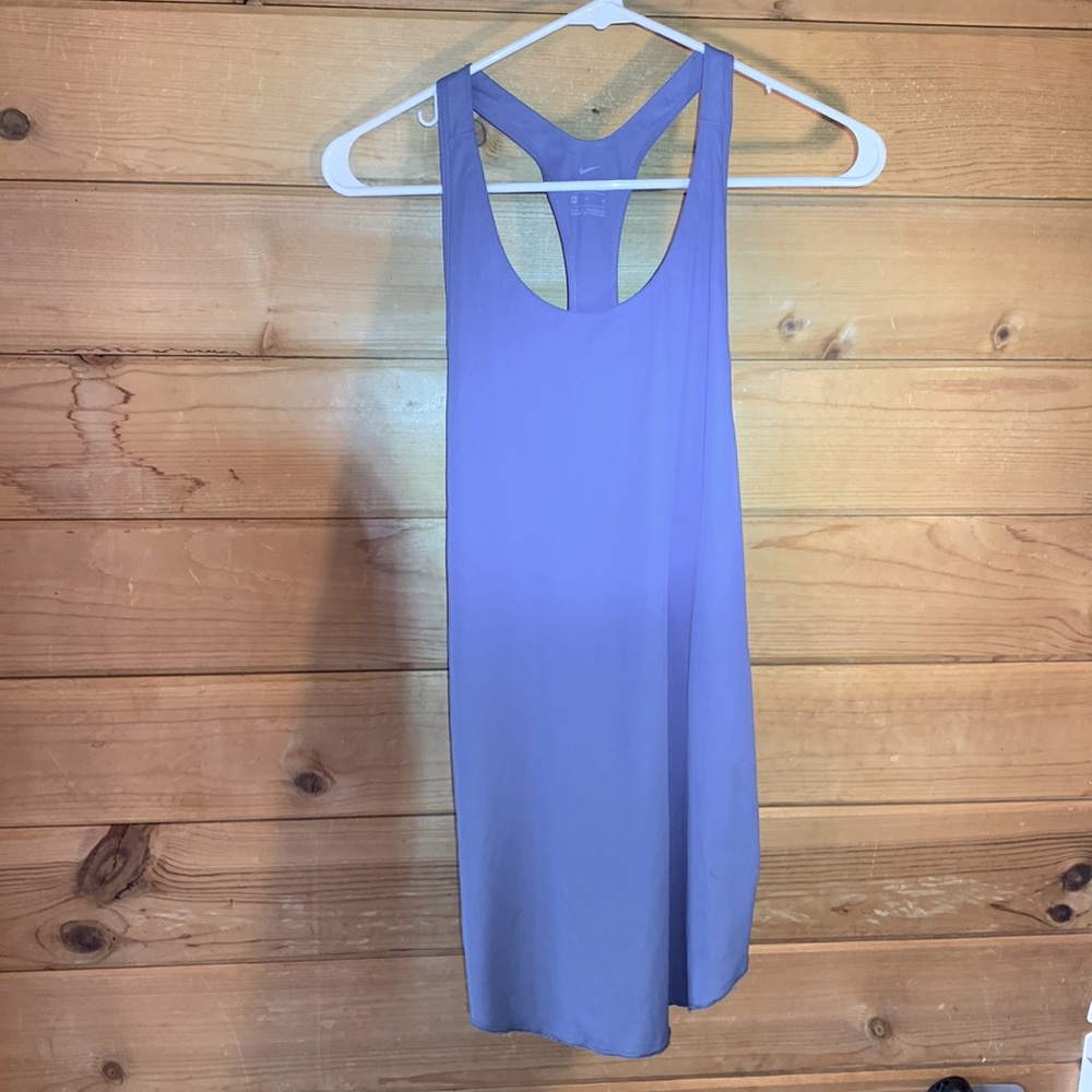 NIKE DryFit Running Tank Grey Blue